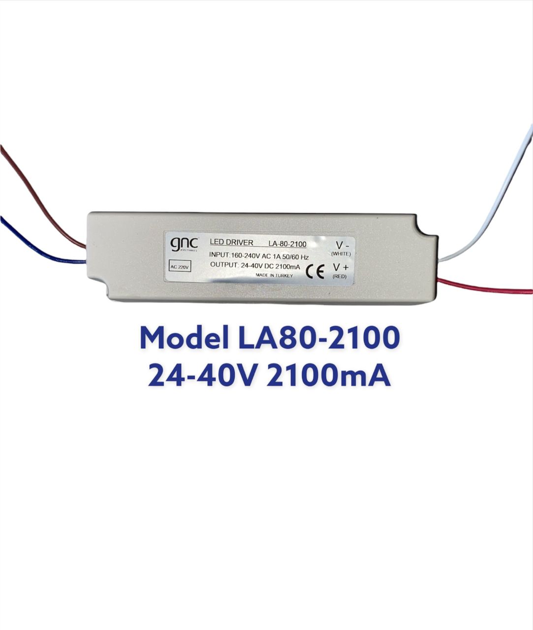 LA80-2100 Sabit Akım 80W 2100 mA Led Sürücüsü