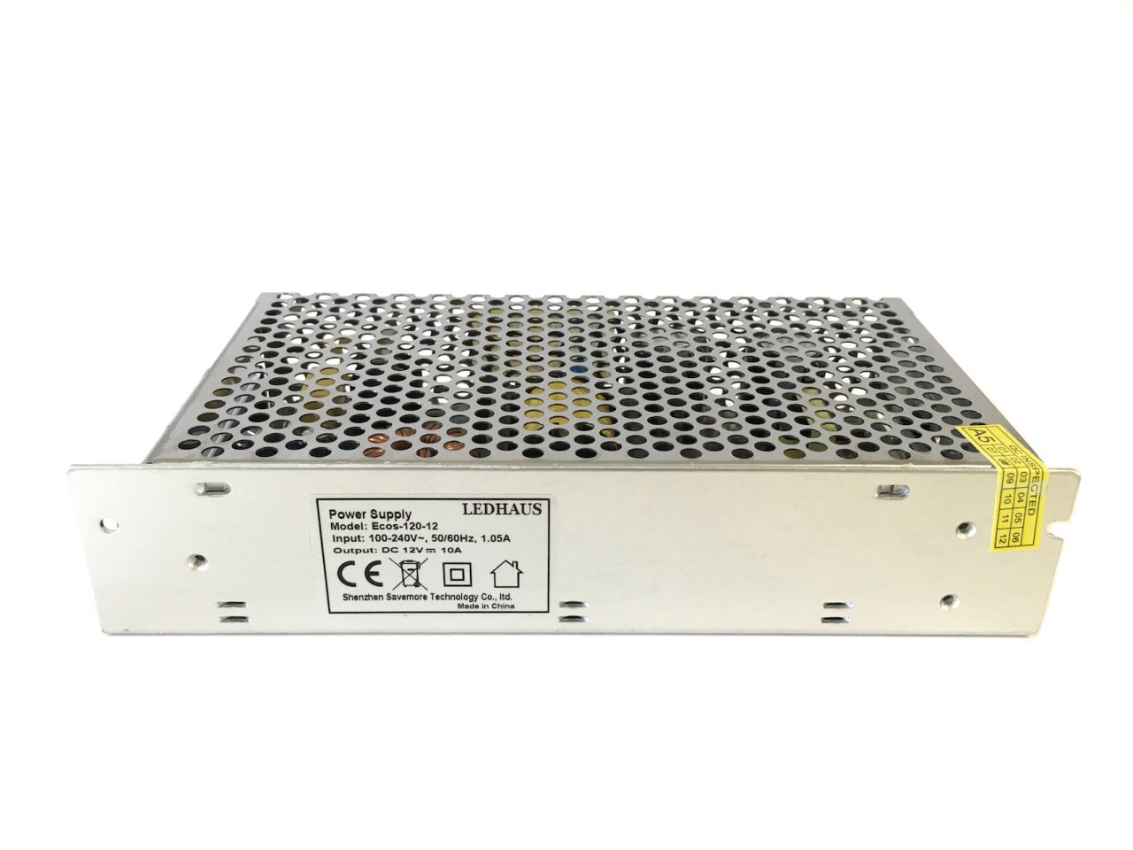 ECOS-120-12 120W 12VDC 10A Tek çıkışlı metal kasa